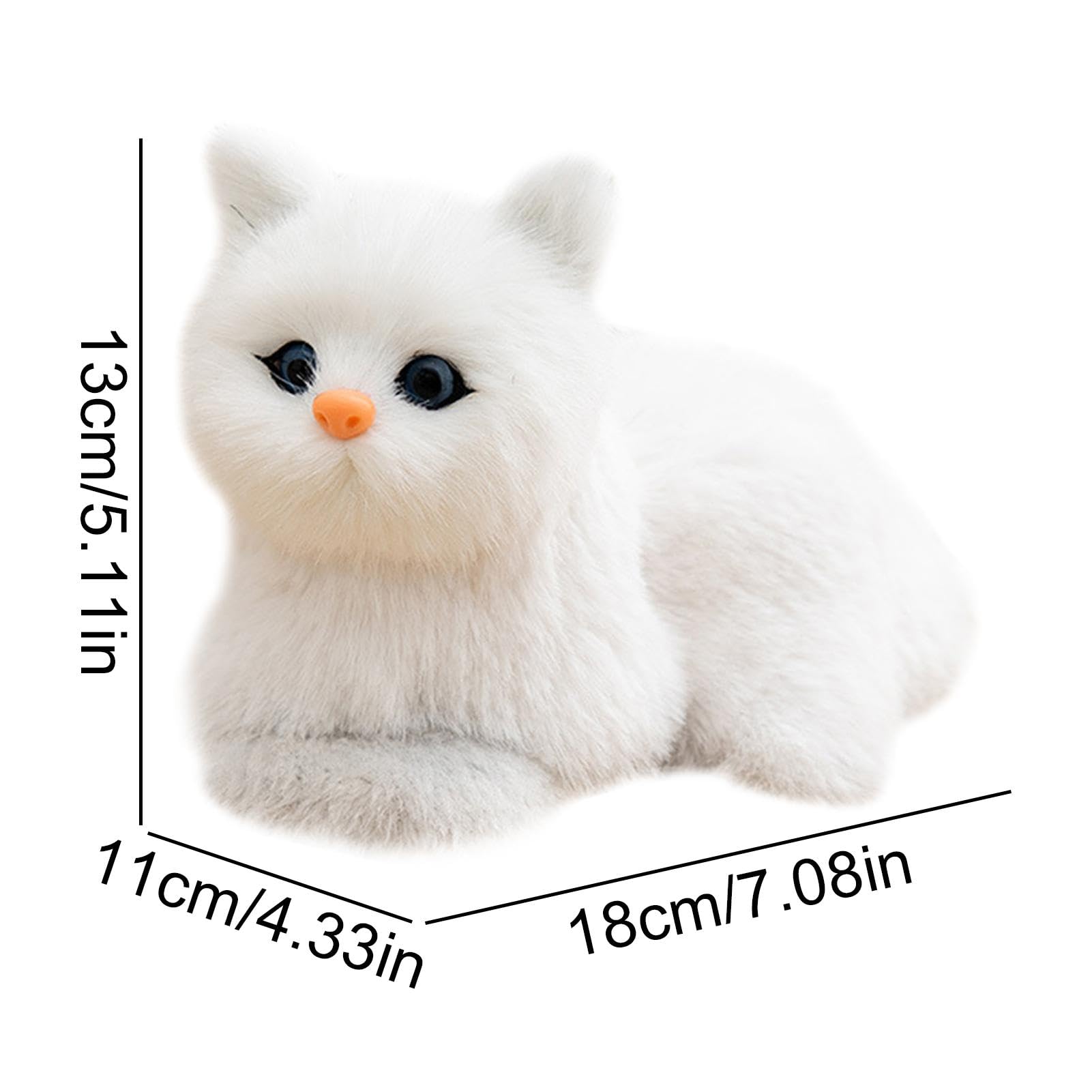 Amazon.co.jp: 猫のぬいぐるみ、猫のぬいぐるみ - 7.09インチの子猫の